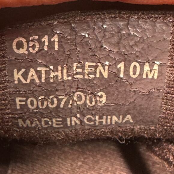 Coach Kathleen Sneakers 10M Brown Signature C Canvas Suede Logo Stripe - Picture 10 of 11